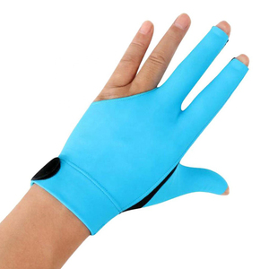 ถุงมือบิลเลียดแบบครึ่งนิ้วพร้อมสายรัดข้อมือปรับได้สำหรับฝึกซ้อมสนุกเกอร์พูลกีฬาสำหรับทุกเพศ - Product Image 2