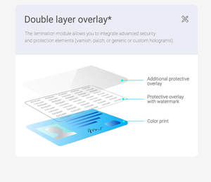 Printer Kartu ID Kecepatan Tinggi dengan Laminasi Engraver untuk Solusi Pencetakan Kartu yang Aman dengan Hologram dan Pengkodean - Product Image 3