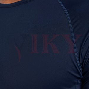 Conjunto Deportivo 2026 Azul Marino: Camiseta de Compresión y Pantalones Cortos Negros de Secado Rápido y Transpirables para Gimnasio, Fitness y Entrenamiento - Product Image 6