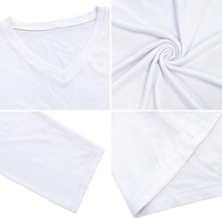 T-shirt en coton à col en V pour homme, prix de gros, motif personnalisé, 100 % coton, manches courtes