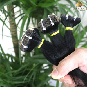 Extensiones de cabello con cinta adhesiva, lisas, rubio platino con raíz natural # 60 / 613 Color, Calidad Premium, Fabricante de Vietnam - Product Image 3