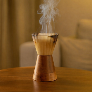 Quemador de Incienso Religioso de Madera de Acacia Ecológico con Diseño Creativo, Incensario Árabe Hueco para Oud y Bakhoor - Product Image 1