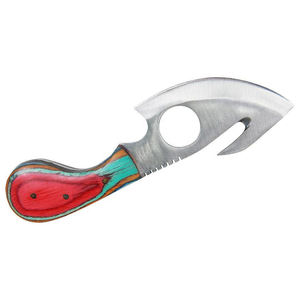 Cuchillo de Desollar de Acero Inoxidable de Hoja Fija de 7 Pulgadas Hecho a Mano con Funda de Cuero para Caza al Aire Libre - Product Image 5