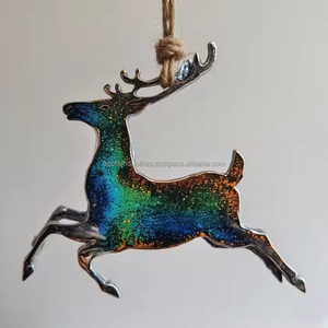 ประติมากรรมกวางเรนเดียร์อะลูมิเนียมหล่อแบบแขวนสมัยใหม่ สำหรับตกแต่งบ้านในเทศกาล และการแสดงสินค้าตามฤดูกาลที่เป็นมิตรกับสิ่งแวดล้อม - Product Image 6