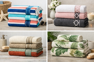 Toallas de Hotel Premium Ecológicas de Poliéster Tejido de Secado Rápido Ultra Absorbentes Textura Suave y Cómoda Duraderas para Uso Diario - Product Image 4