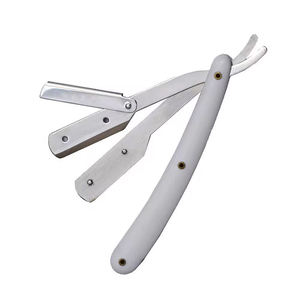 Navaja de barbero profesional de alta calidad, personalizada, de filo recto, plegable, para afeitar la barba, navaja de seguridad para salón, con logotipo personalizado. - Product Image 4
