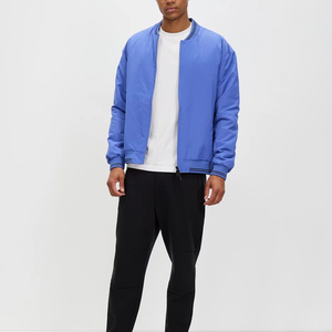 Men’s Satin Bomber <b>Jacket</b> Custom Lightweight Fashion Outerwear Zip Up Casual <b>Jacket</b> with Ribbed Collar - Product Image 6