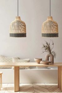 Lámpara Colgante de Ratán Tejida a Mano, Ecológica, de Bambú, para Decoración de Interiores del Hogar - Product Image 2