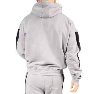 Sudadera con Capucha Gruesa de Invierno para Hombre, Hombros Caídos, 400GSM, Algodón Pesado, Oversize, con Logotipo Personalizado Bordado - Product Image 6