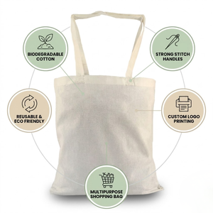 Bolsas de Tela de Algodón Biodegradables Personalizadas al por Mayor, Tamaños 4oz, 5oz, 6oz, con Logotipo Impreso, Bolsas Promocionales para Compras - Product Image 6