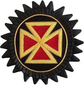 Rosetas para Gorras de los Caballeros Templarios - Bordado con Hilos Metálicos - Product Image 3