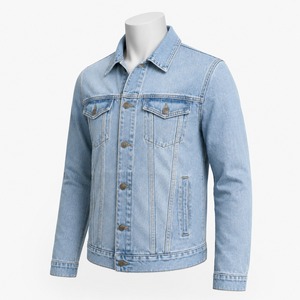 Stylish <b>mens</b> denim <b>jackets</b> with button closures practical pockets and timeless silhouettes for casual wear and contemporary - Product Image 6