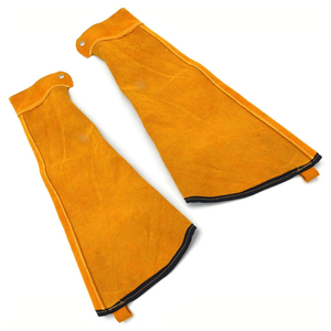 Custom Designed Heavy Duty <b>Waterproof</b> Leather Welding <b>Work</b> Sleeves Flame-Resistant Arm Protection Safety Clothing Welding Sleeve - Product Image 2