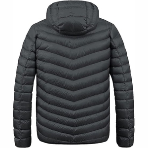Veste matelassée pour homme, camouflage printanier, couleur unie, imperméable, écologique, avec broderie de logo personnalisée sur le devant, vente en gros - Product Image 3