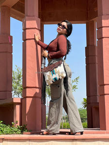 Nouveau sac à main de couverture selle élégant occidental bracelet en cuir usiné sacs latéraux aztèques de haute qualité sac sculpté à la main coloré Vintage - Product Image 4