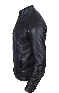 Chaqueta de Cuero para Hombre, Tendencia 2026, Chaqueta de Motociclista de Cuero Genuino, Fabricante - Product Image 6