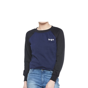 Sudadera de Punto Roja Sólida con Cuello Redondo para Mujer, Manga Larga, Transpirable, de Algodón, para Otoño - Product Image 4
