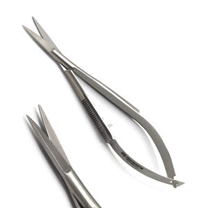 Juego de Pinzas y Tijeras para Microcirugía Dental, Acero Inoxidable, Manual, DI-DIE02, Agarre Ergonómico Plateado, DENTRIC IMPLANTS - Product Image 5