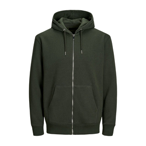 Sweat-shirt à capuche gris pour homme, coupe classique, tissu jersey, pull décontracté avec poche avant, coupe-vent d'hiver, séchage rapide, respirant - Product Image 1