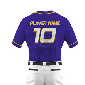 ชุดเบสบอลผ้าโพลีเอสเตอร์คุณภาพสูง ระบายอากาศได้ดี ผิวสัมผัสเรียบเนียน สวมใส่สบาย เหมาะสำหรับทีม - Product Image 6