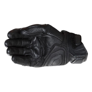 Guantes Profesionales de Motocicleta de Cuero Negro, Perforados, para Verano, con Protección de Nudillos Duros, Pantalla Táctil Completa - Product Image 3