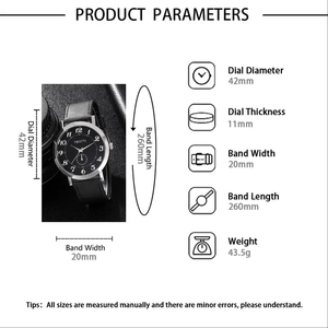 6270 Men Watch Set With <b>Bracelets</b> Luminous Gift Box for Men - Product Image 3