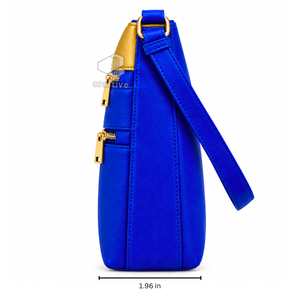 Bolso Bandolera de Piel Sintética de la Hermandad Sigma Gamma Rho con Bolsillos con Cremallera Doble, Correa de Hombro Ajustable y Emblema de Letras Griegas - Product Image 3