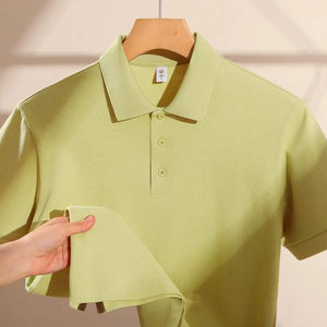 Camiseta polo de negocios de alta gama, 380 gramos de tela de algodón, impresión digital personalizada, holgada y transpirable, talla grande. - Product Image 1