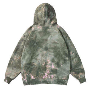 Sudaderas con capucha unisex de algodón grueso con efecto tie-dye, sudadera informal, sudaderas con capucha de moda para hombre y mujer - Product Image 4