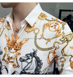 Camisa informal para hombre de algodón de manga larga con botones y cuello camisa de vestir formal para camisas de hombre - Product Image 5