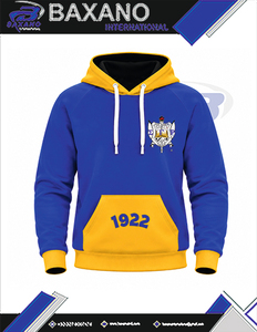 Sudadera con Capucha Azul para Hombre de la Hermandad Sigma Gamma Rho con Bolsillo Amarillo Tipo Canguro, Sudadera Informal con Bloques de Color 1922 para Mujer, Sudadera con Capucha de Invierno - Product Image 4