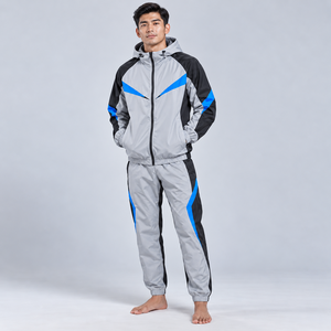Survêtement coupe-vent pour homme de qualité supérieure, tissu durable, respirant, léger, coupe ajustée, design coupe-vent - Product Image 1
