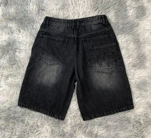 Pantalones Cortos de Mezclilla Transpirables Personalizados para Hombre, Diseño y Logotipo Personalizados de Alta Calidad, Diseño de Moda al por Mayor, Ropa de Verano para Hombre - Product Image 2
