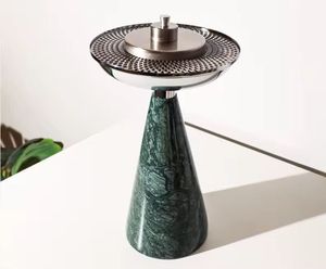 Skies Trader Bk201 Modern Marble Base <b>Hookah</b> Metal Top Stylish Shisha <b>Pipe</b> Conical Design Eco-Friendly Organic Smoking Device - Product Image 1
