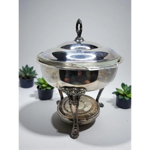 ถาดอุ่นอาหารสแตนเลสทรงกลมสีเงินสำหรับงานจัดเลี้ยงในราคาที่ดีที่สุด - Product Image 1