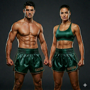 OEM Custom Muay Thai Shorts Wholesale Factory Digital Print Satin 100% Polyester <b>Stretch</b> Breathable Lightweight Boxing MMA - Product Image 4