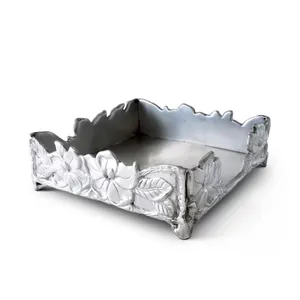 Porte-serviettes en métal fait main moderne pour le marché britannique, élégant support de mouchoirs de table, organisateur de serviettes carré artisanal ZAHID EXPORTS - Product Image 1