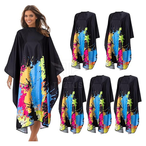 ผ้าคลุมสำหรับแต่งผมใช้ซ้ำได้เป็นมิตรกับสิ่งแวดล้อมผ้านุ่มทนทานวัสดุที่ยั่งยืน - Product Image 1