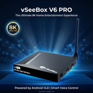 Boîtier TV Android 14 8K Dual Core Vseebox V6 Pro authentique 2026 sans frais mensuels, livraison DDP rapide, frais de douane inclus - Product Image 5
