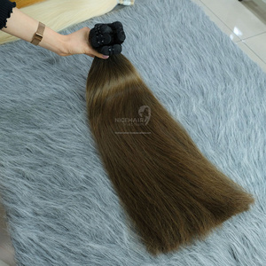 Máquina de cabello Remy súper doble de alta calidad, cabello vietnamita crudo de trama, 100 gramos/paquete, todas las extensiones de cabello sin enredos - Product Image 3