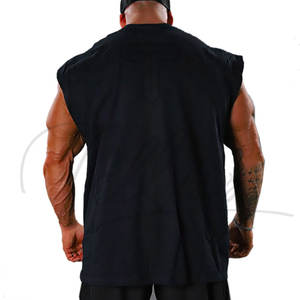 เสื้อกล้ามผู้ชายทรงสลิมฟิต ดีไซน์ทันสมัย ติดอันดับยอดนิยม ผ้าฝ้าย 100% สไตล์ฮิปฮอป คอกลม ระบายอากาศได้ดี ไซส์ใหญ่ ใส่สบาย - Product Image 4