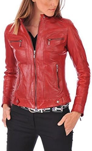 Chaqueta de cuero genuino para mujer, diseño de moda, venta al por mayor a precio económico, ropa informal, talla adulta. - Product Image 4