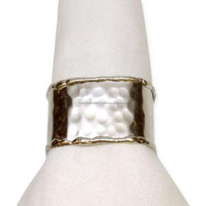 Rond de serviette de vacances noir fêtes d'anniversaire de noël dîner vaisselle décoratif Serviette porte-mouchoir élégant ronds de serviette - Product Image 6