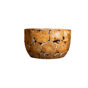 Table ronde en teck rustique de luxe ARTERRA, table basse artisanale en bois naturel, meubles de salon, meubles de maison, Indonésie - Product Image 2