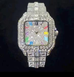 Reloj de Diamantes Moissanite de Estilo Japonés de Calidad de Exportación para Regalos de Boda y Aniversario, Suministro Disponible en Todo el Mundo - Product Image 1