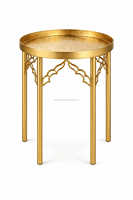 Table basse en fer doré marocain de luxe JM INTERNATIONAL, design antique traditionnel, meubles de salon, hôtel, facile à nettoyer