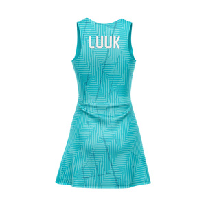 Personalized Digital Printed Team Name Women's Summer Tennis Athletic Kit Sleeveless 100% Polyester Slim Fit Breathable Dress - Product Image 2