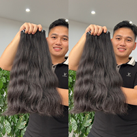 Extensions de cheveux naturels ondulés 100 % vierges bruts vietnamiens Remy en gros, mèches complètes super double drawn