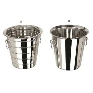 Premium Quality Wholesale Double Wall Wine Insulated Cooler Stainless Steel <b>Metal</b> Champagne Ice <b>Bucket</b> <b>With</b> <b>Lid</b> and Handle - Product Image 5
