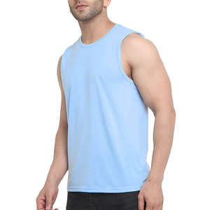 Camiseta sin mangas personalizada para hombre, cuello redondo, chaleco liso, camiseta básica sin mangas, camiseta sin mangas informal de algodón para hombre, ropa cómoda para el verano - Product Image 4